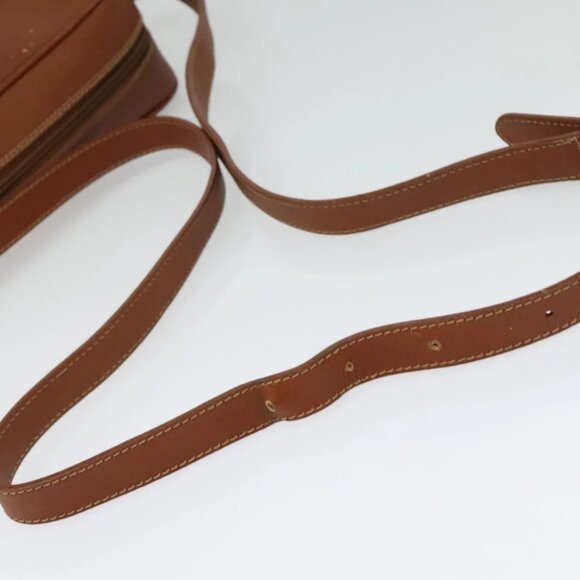 GUCCI Shoulder Bag Leather Brown Gold Auth gh539 - Picture 8 of 16